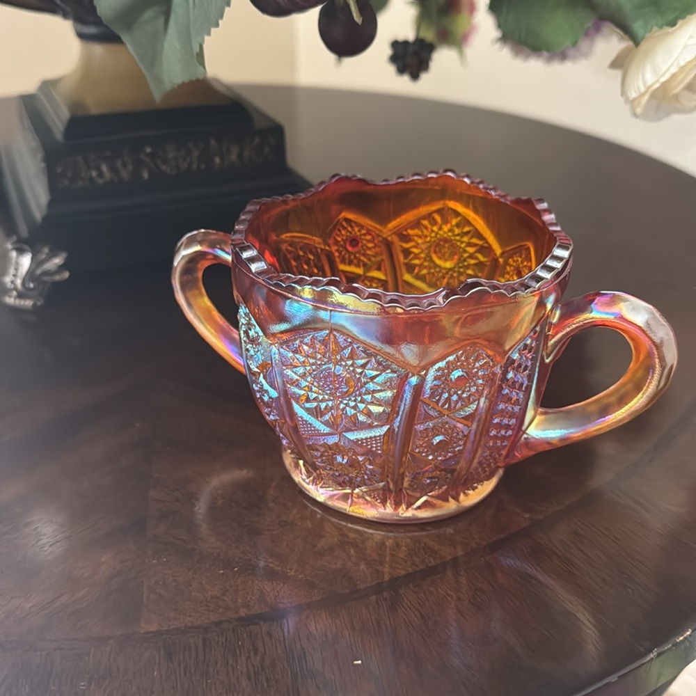 Indiana Vintage Carnival Glass Art Decorative bowl